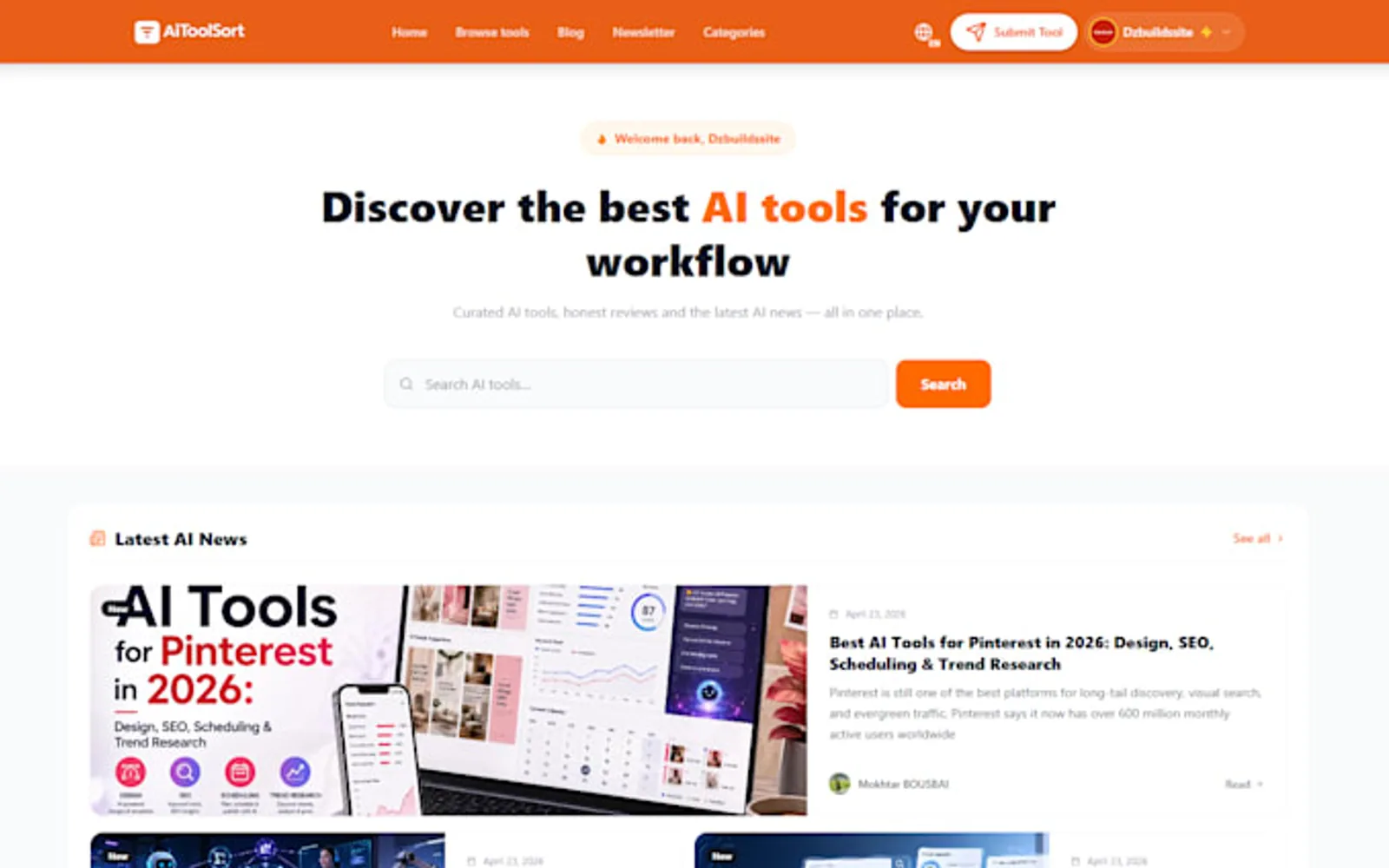 ai directory website example